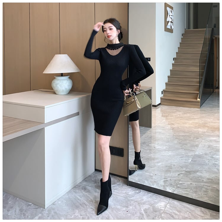【dress】ニットワンピース　M25601
