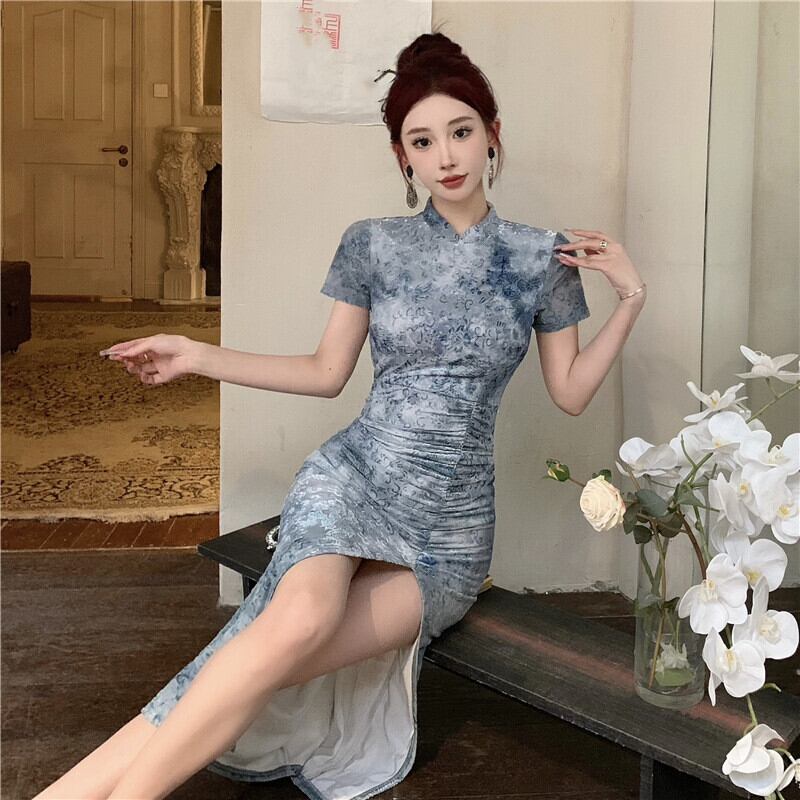 【dress】スリットワンピース　M29552