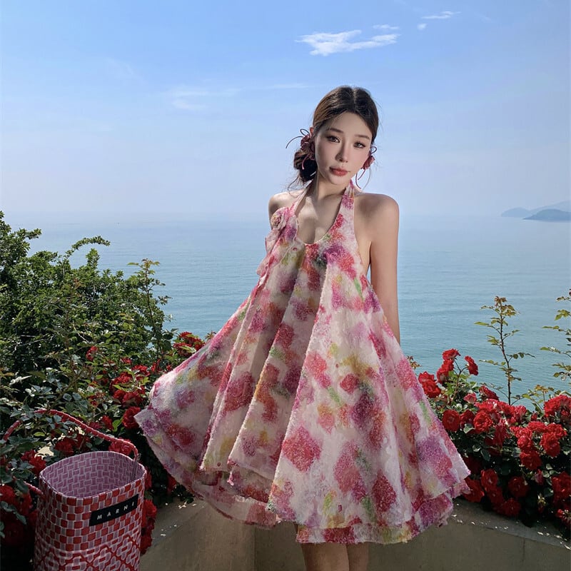 【dress】ホルターネックワンピース　M25002