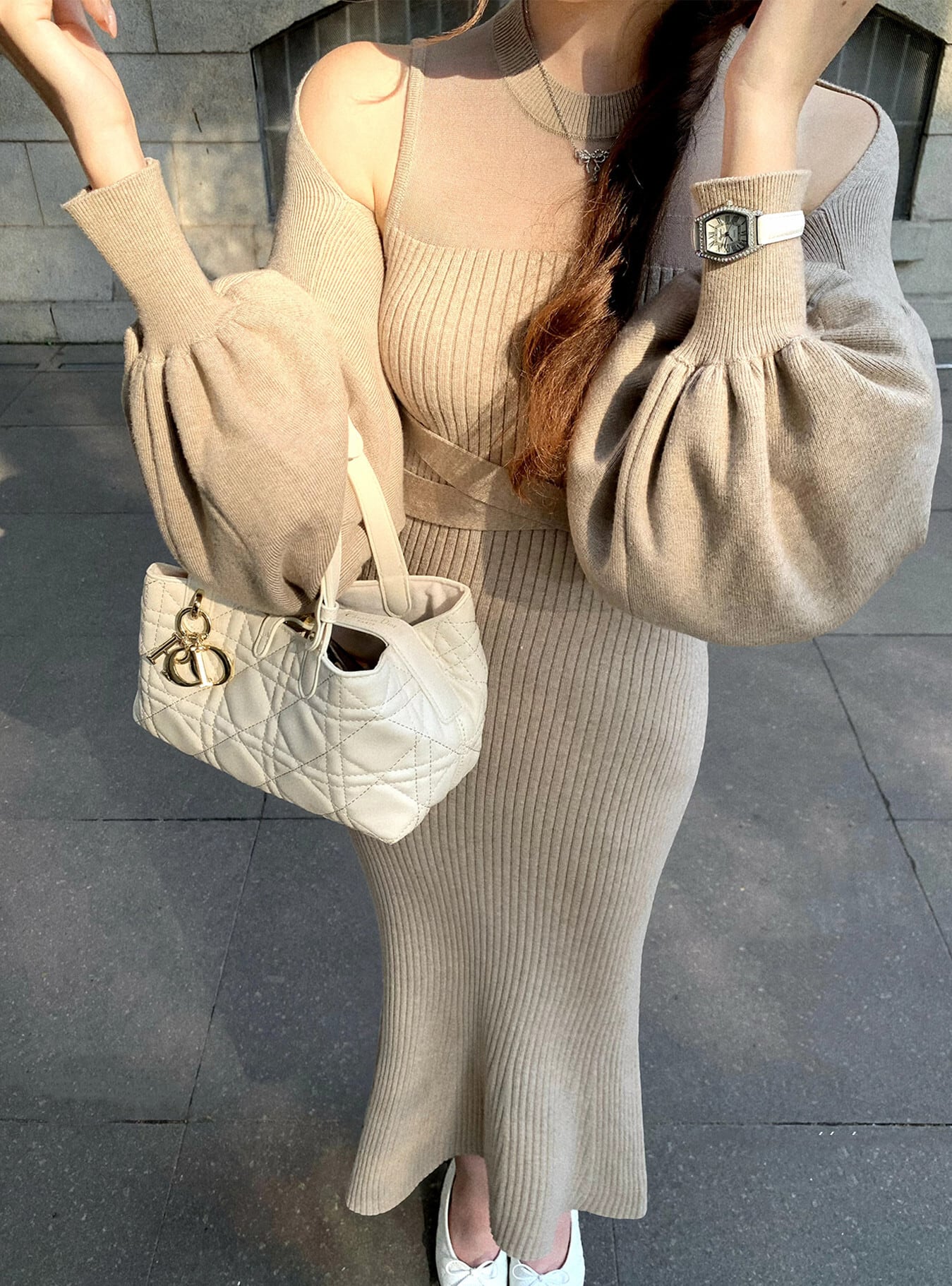 【set】4WAYシアードッキングワンピースセット N3462