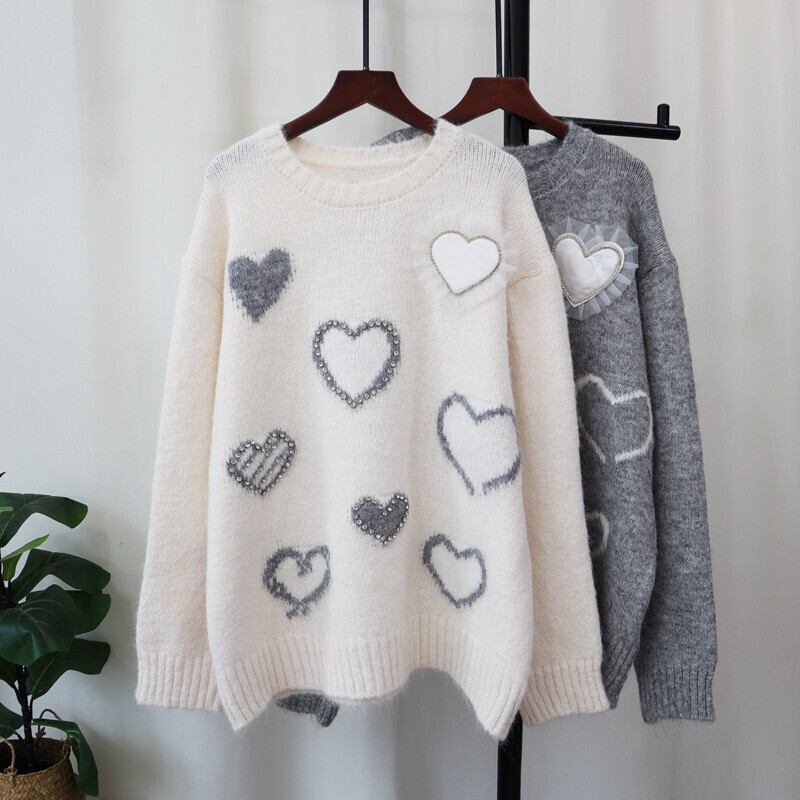 【tops】ビジューニットセーター　M27294