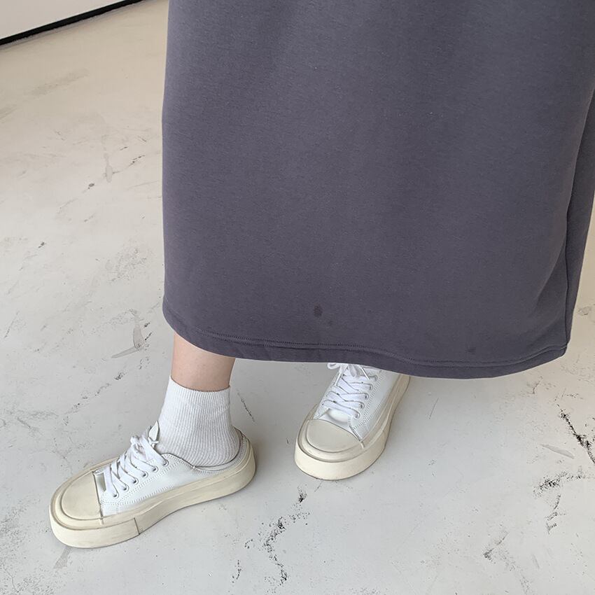【dress】裹起毛パーカーワンピース　M18579