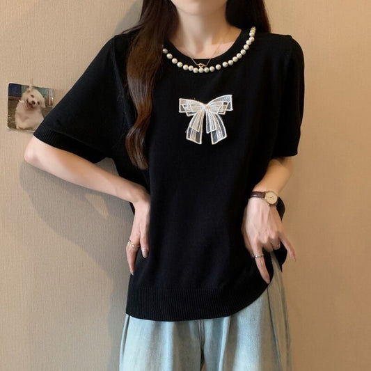 【tops】半袖ニットTシャツG21047