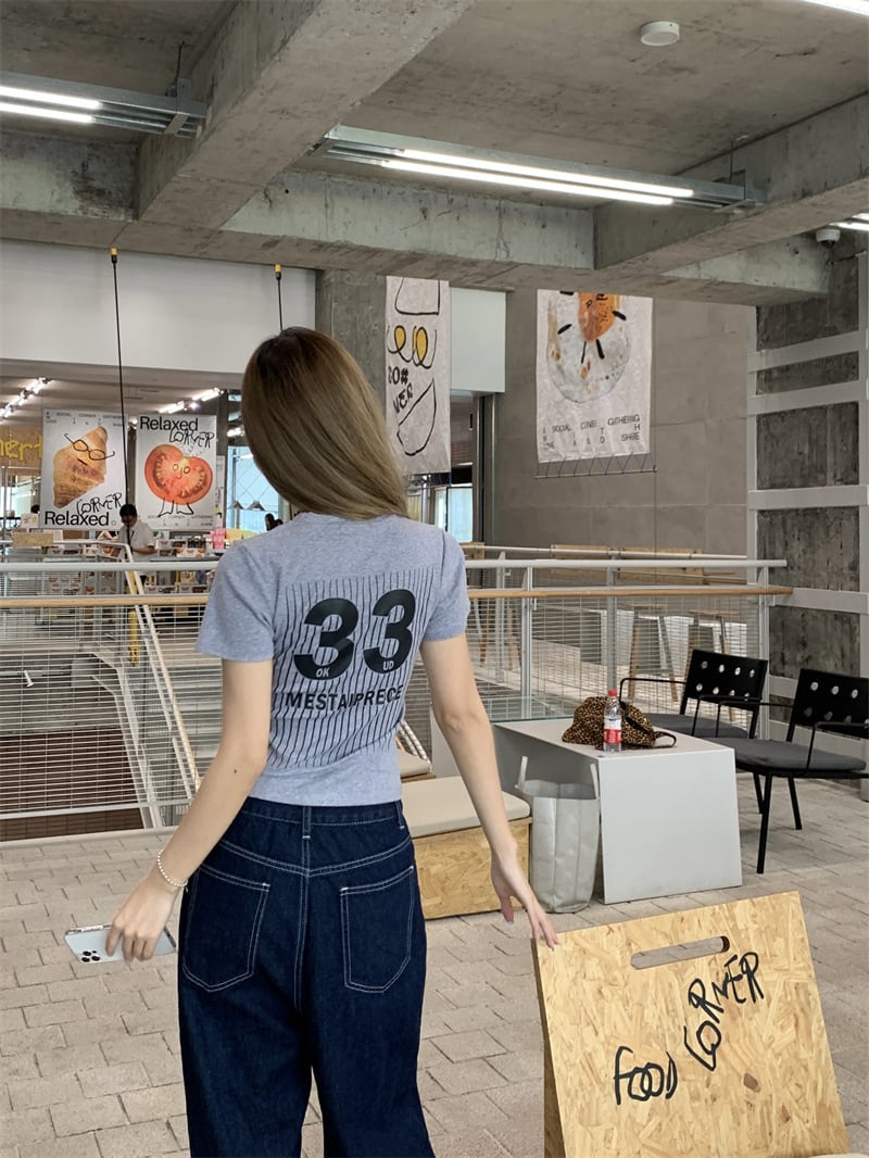 【tops】プリントTシャツ　M25102