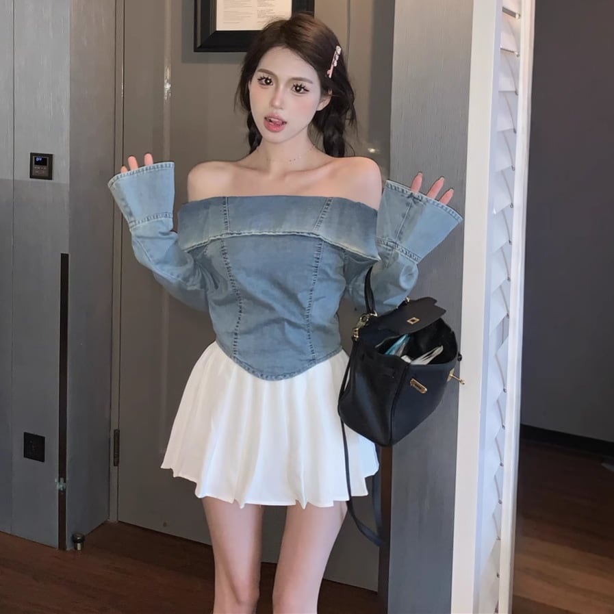 【tops】前後2wayデニムトップス　M28885