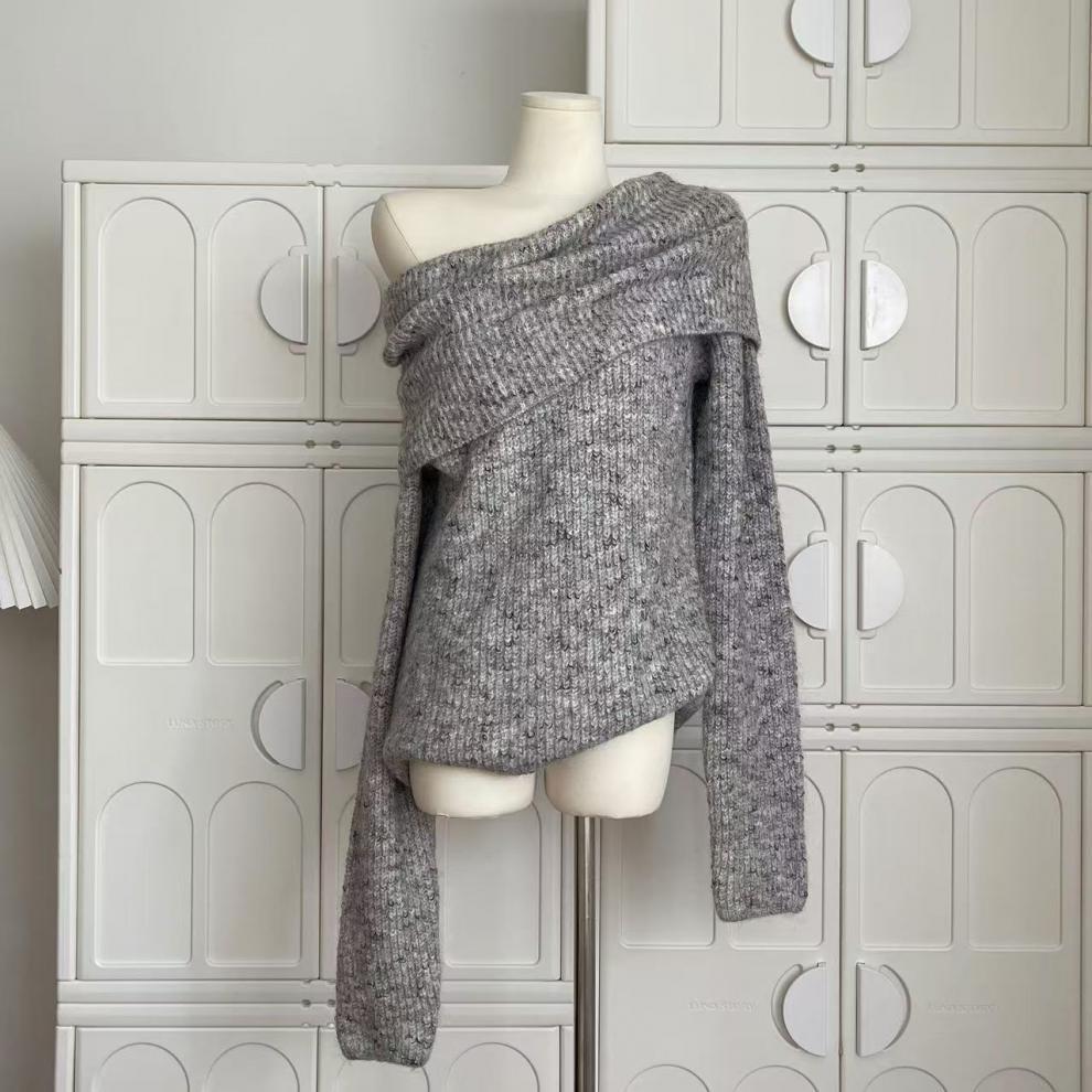 【tops】ボートネックニットセーター　M27183