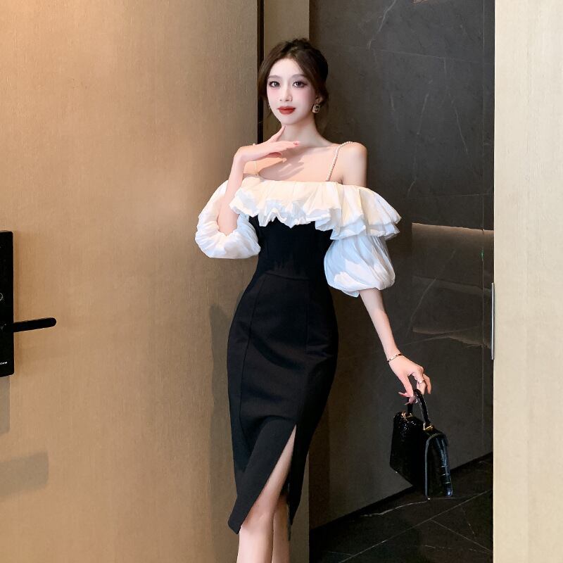 【dress】オフショルダーキャミワンピース G20668