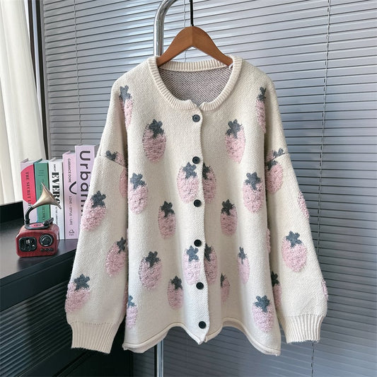 【outer】ジャカードニットカーデ　M27782