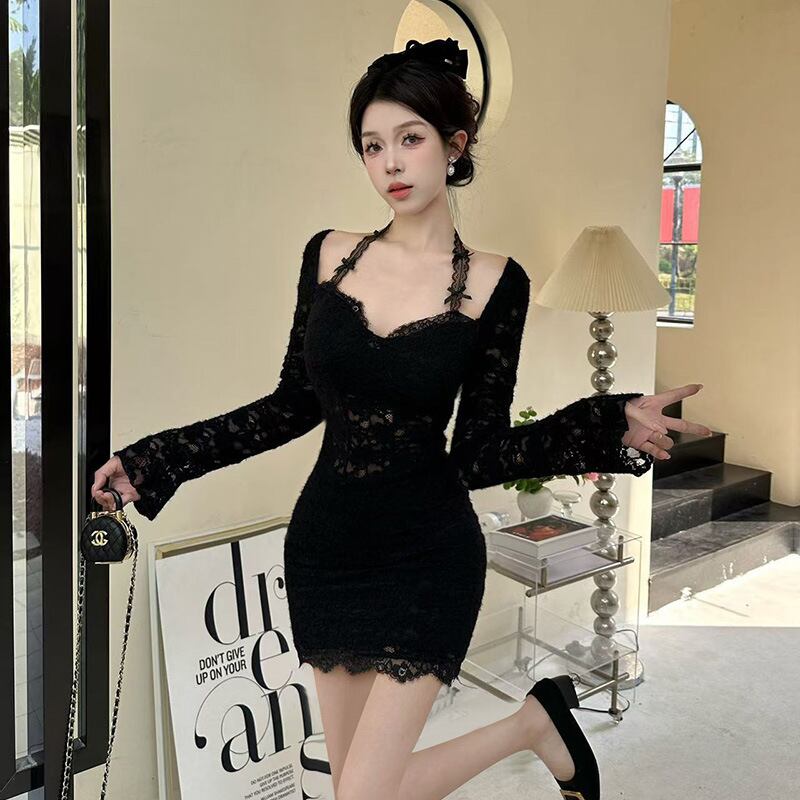 【dress】カットワークレースワンピース　M28311