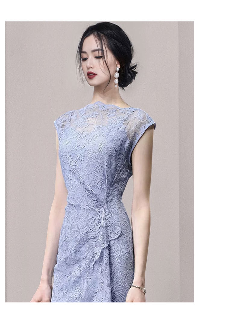 【dress】ノースリーブレースワンピース　M24543