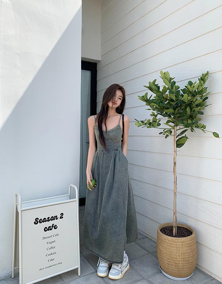 【dress】デニムキャミワンピース　M24871
