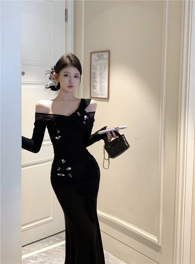 【dress】不規則 イレギュラーデートワンピース　M28177