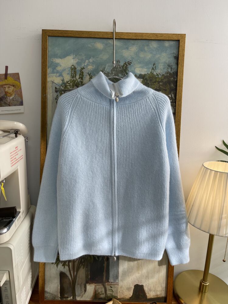 【outer】ファスナーニットカーデ　M28400