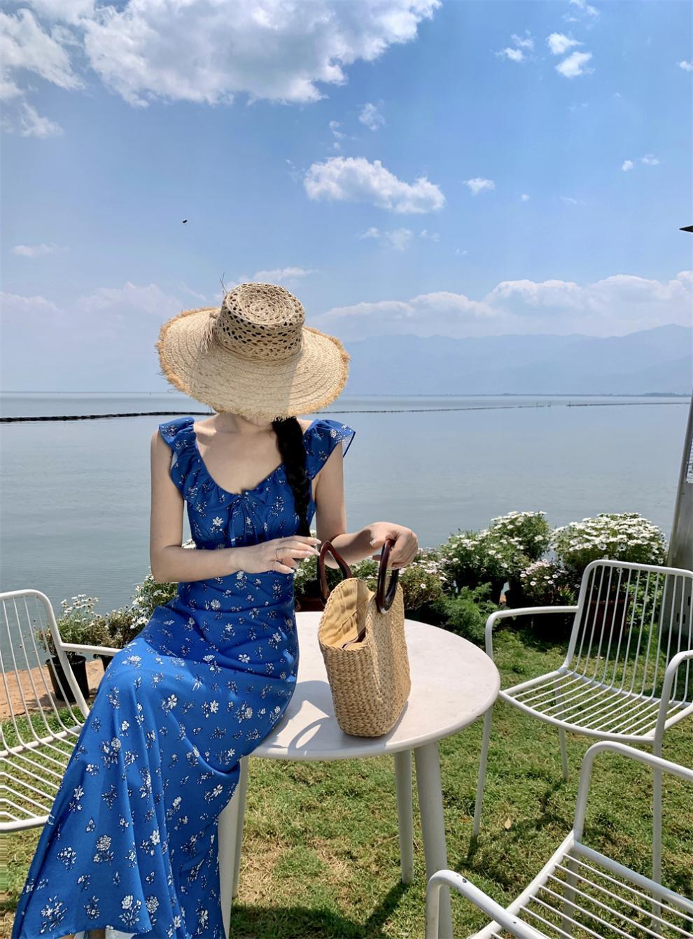 【dress】花柄フリルワンピース　M24068