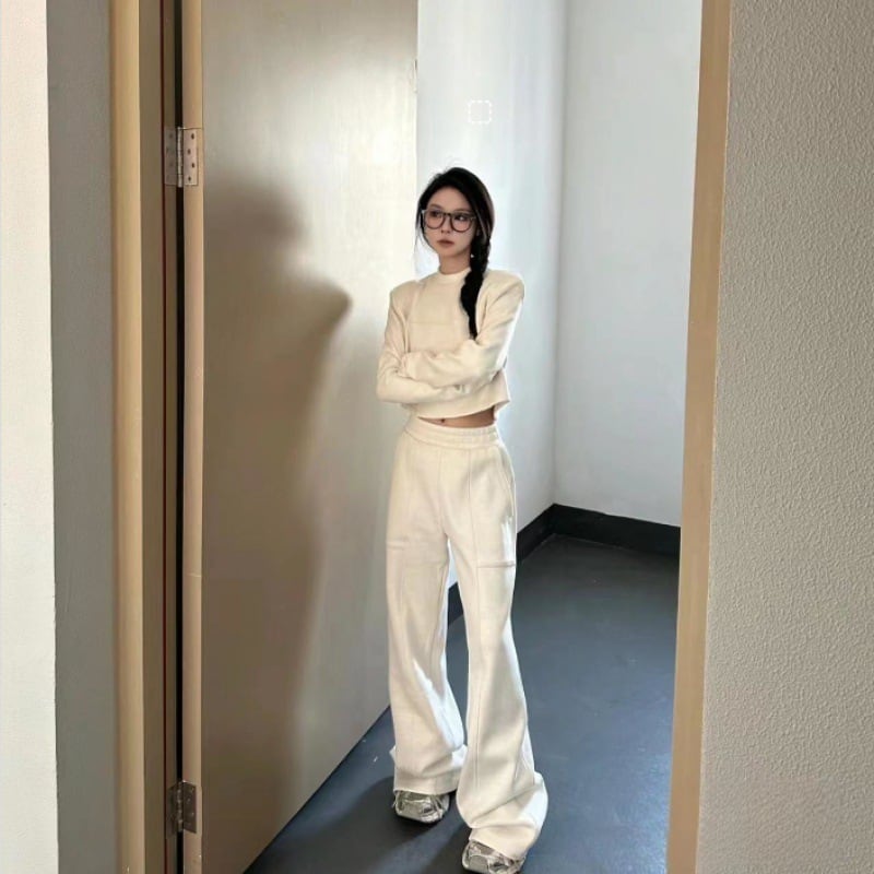 【set】薄手パーカー+ガウチョパンツ２点セットG20340