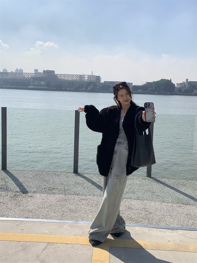 【outer】ラムズウールコート　M27353