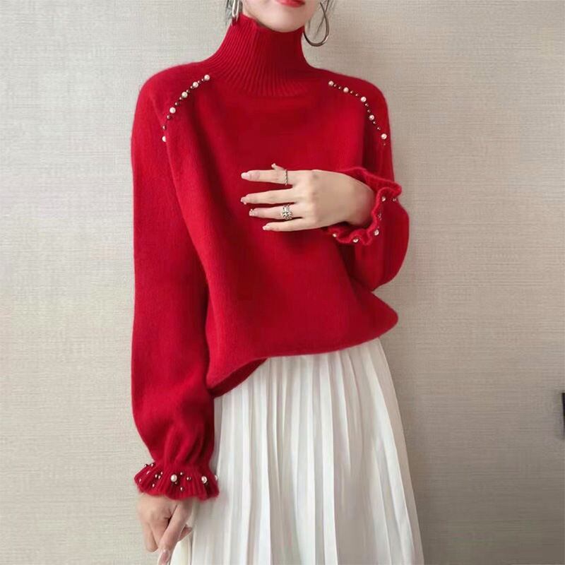 【tops】パールニットセーター　M29080
