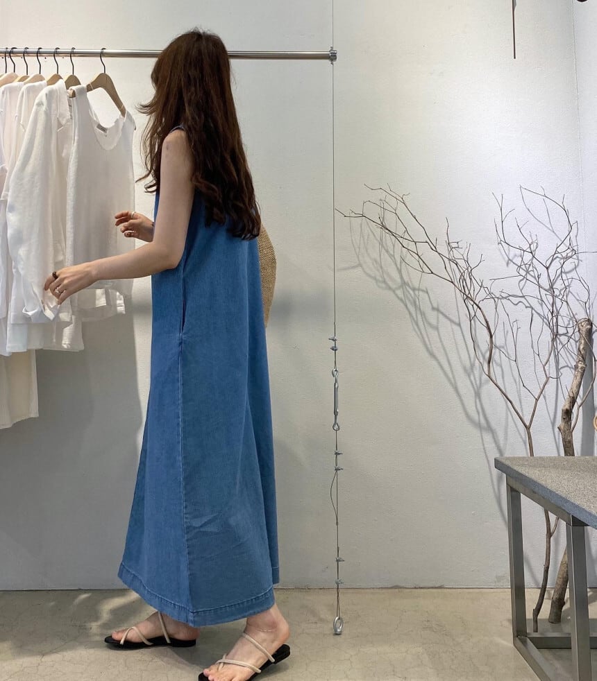 【dress】デニムベストワンピース　M23881