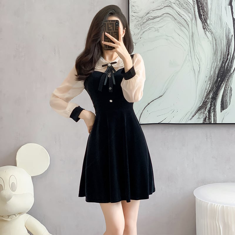 【dress】切り替えデートワンピース　M26181
