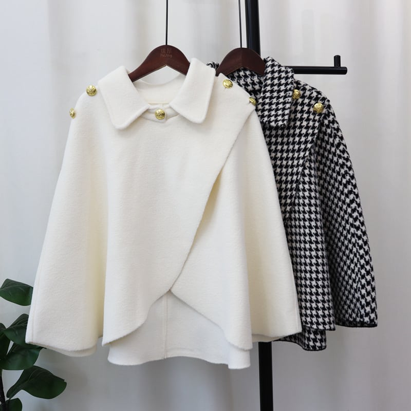 【outer】ラシャ生地ケープコート　M26075
