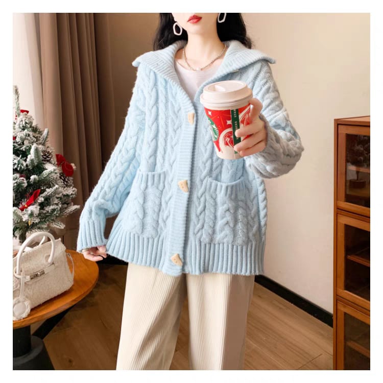 【outer】ニットカーデ　M25750