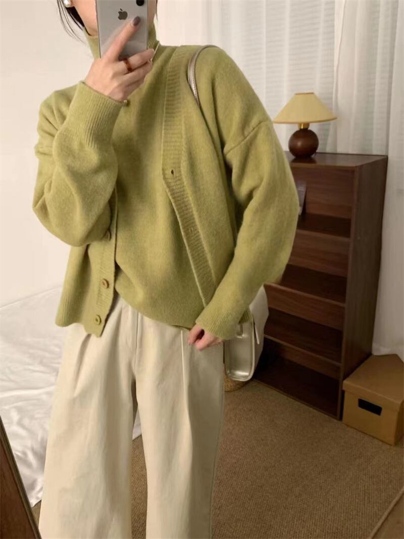 【set】ニットカーデ×ニットプルオーバーセット　M18676
