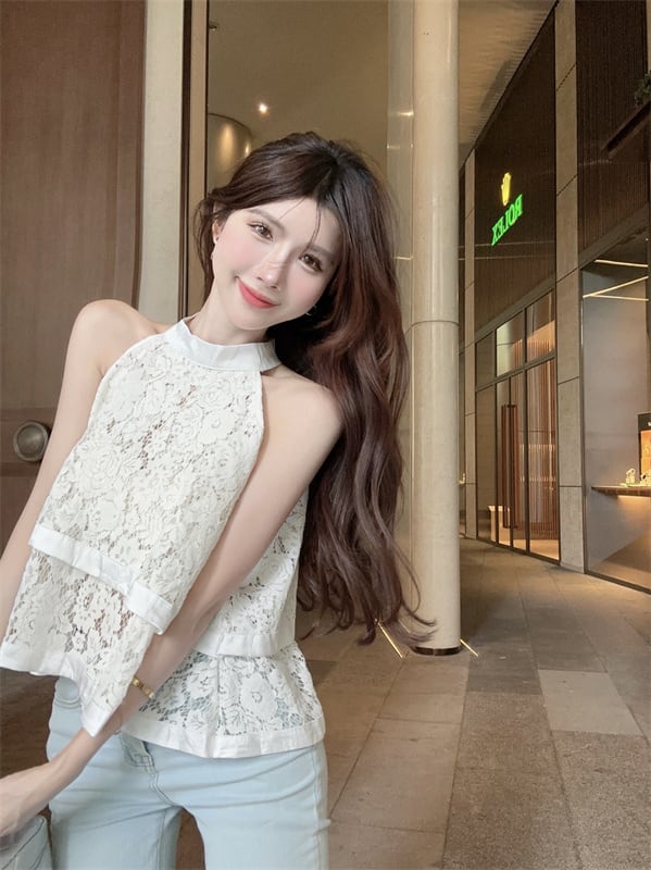 【tops】ノースリーブレーストップス　M24637