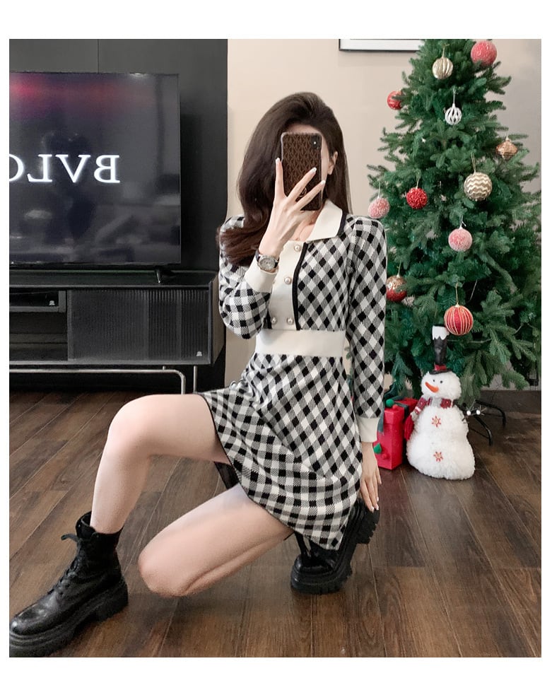 【dress】ニットワンピース　M25467