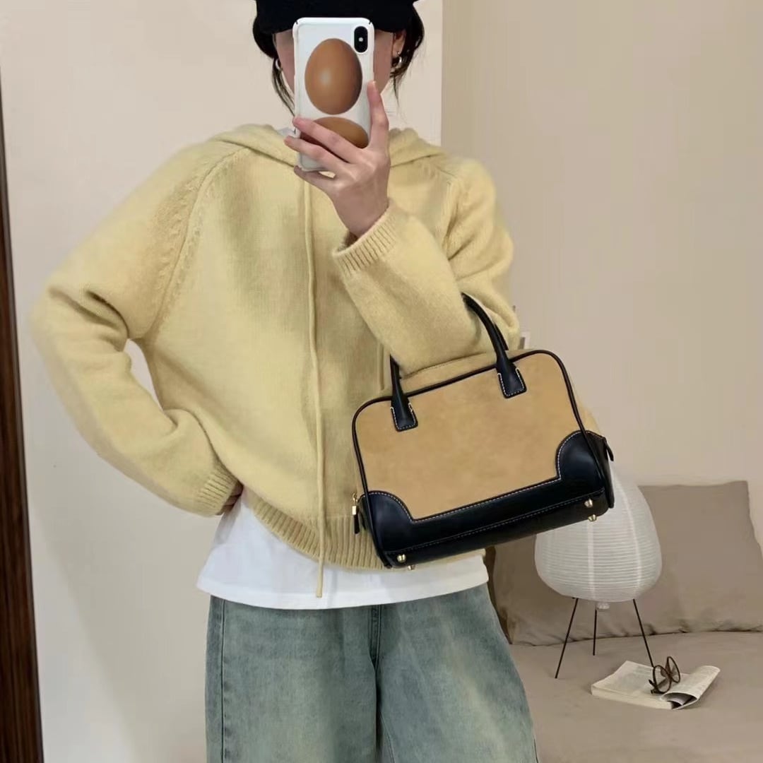 【tops】フード付きニットセーター　M27243