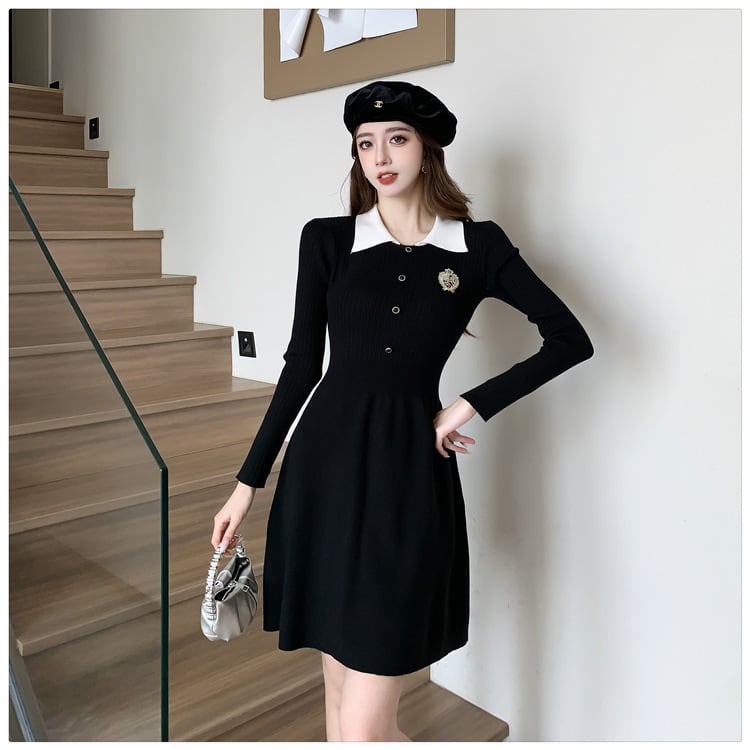 【dress】ニットワンピース　M26354