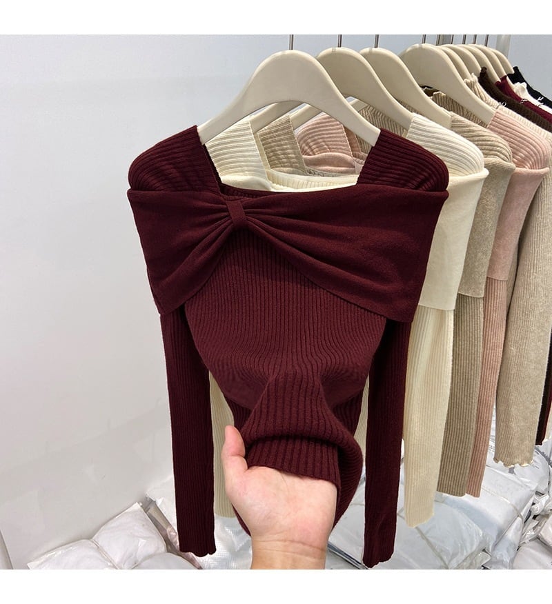 【tops】ニットトップス　M27565
