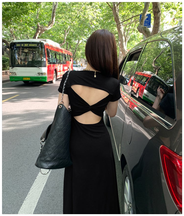 【dress】バックレスワンピース　M24579
