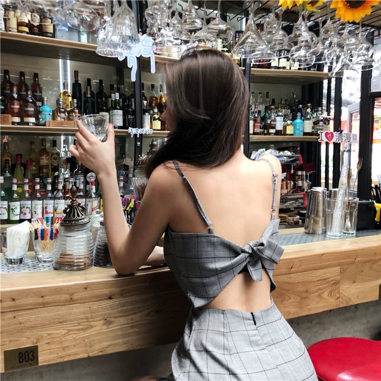 【dress】バックリボンキャミワンピース G21356