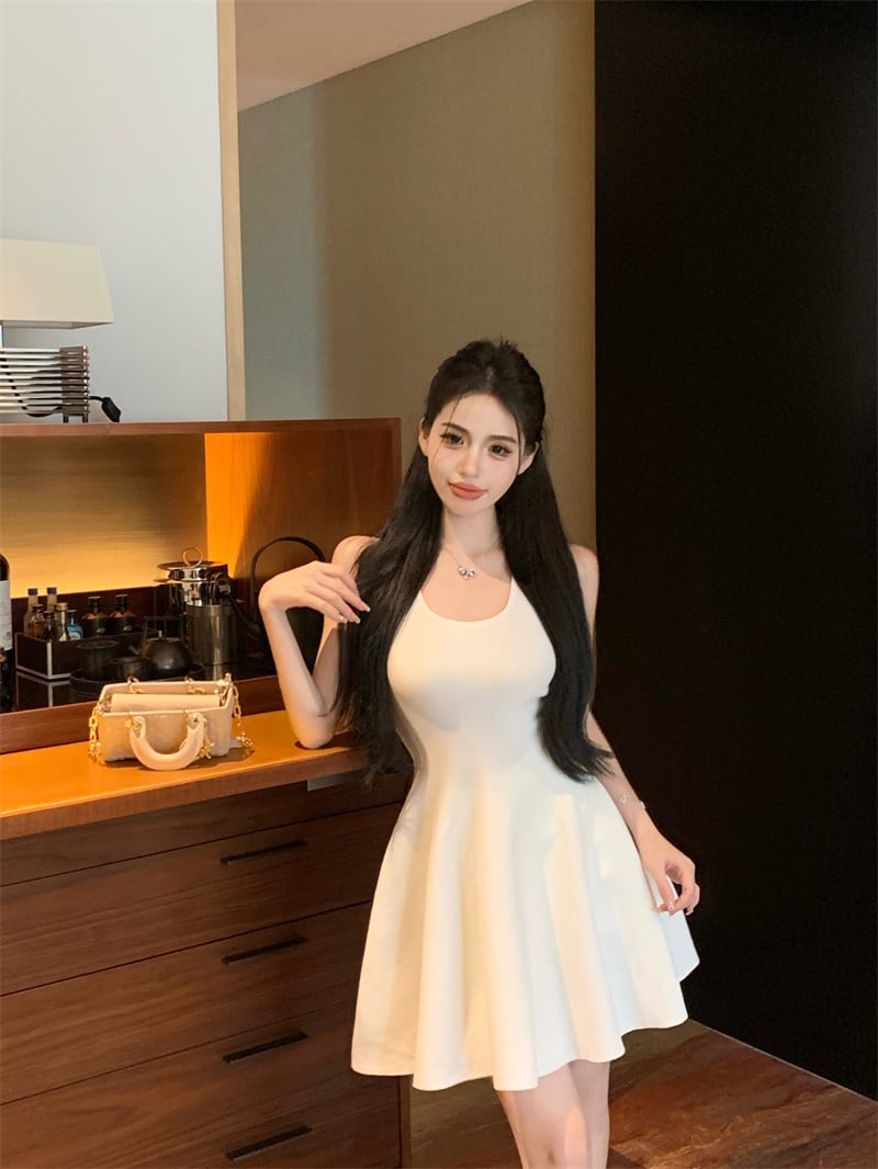 【dress】ノースリーブニットワンピース　M24696