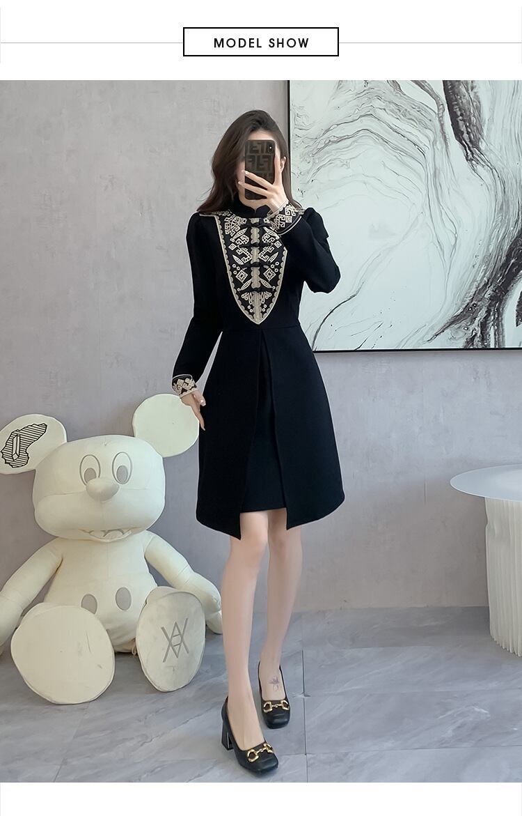 【dress】切り替えワンピース　M27191