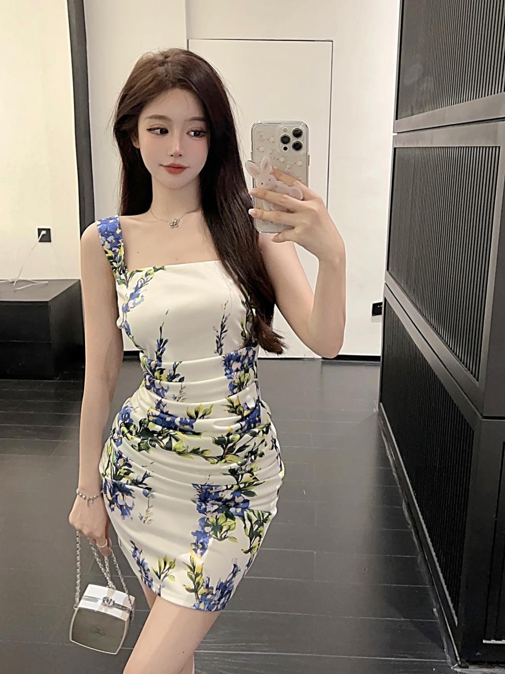 【dress】花柄キャミワンピース　M23960