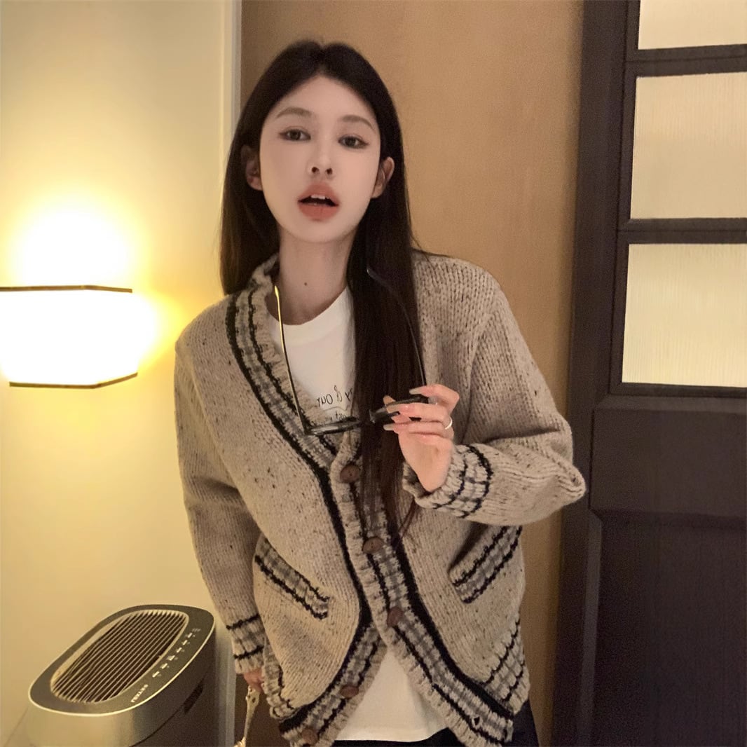 【outer】ニットカーデ　M28122
