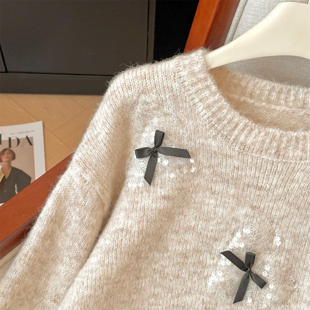 【tops】スパンコールニットセーター　M29291