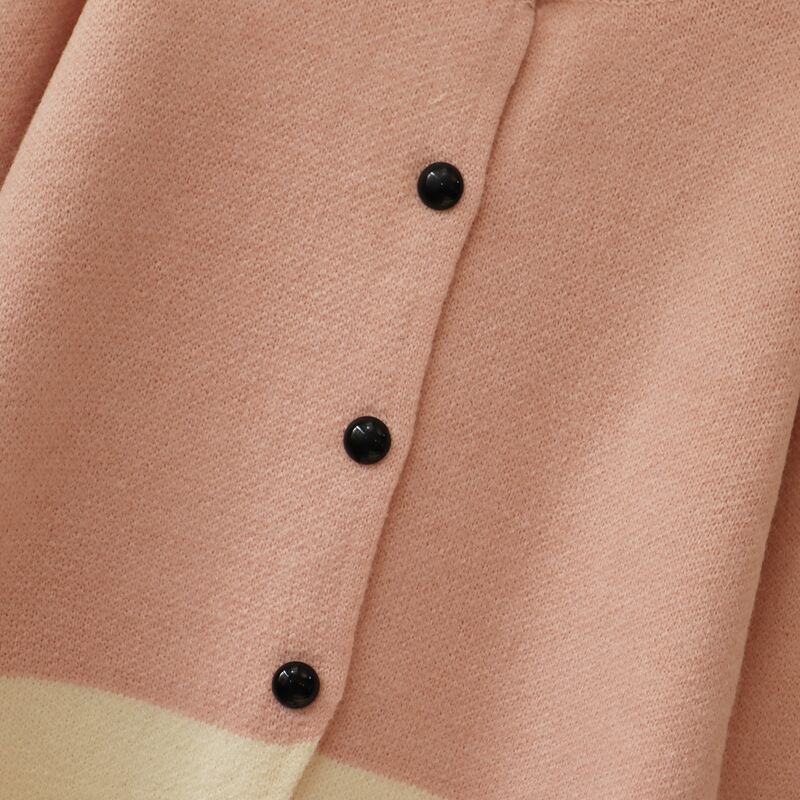 【outer】配色ニットカーデ　M28518