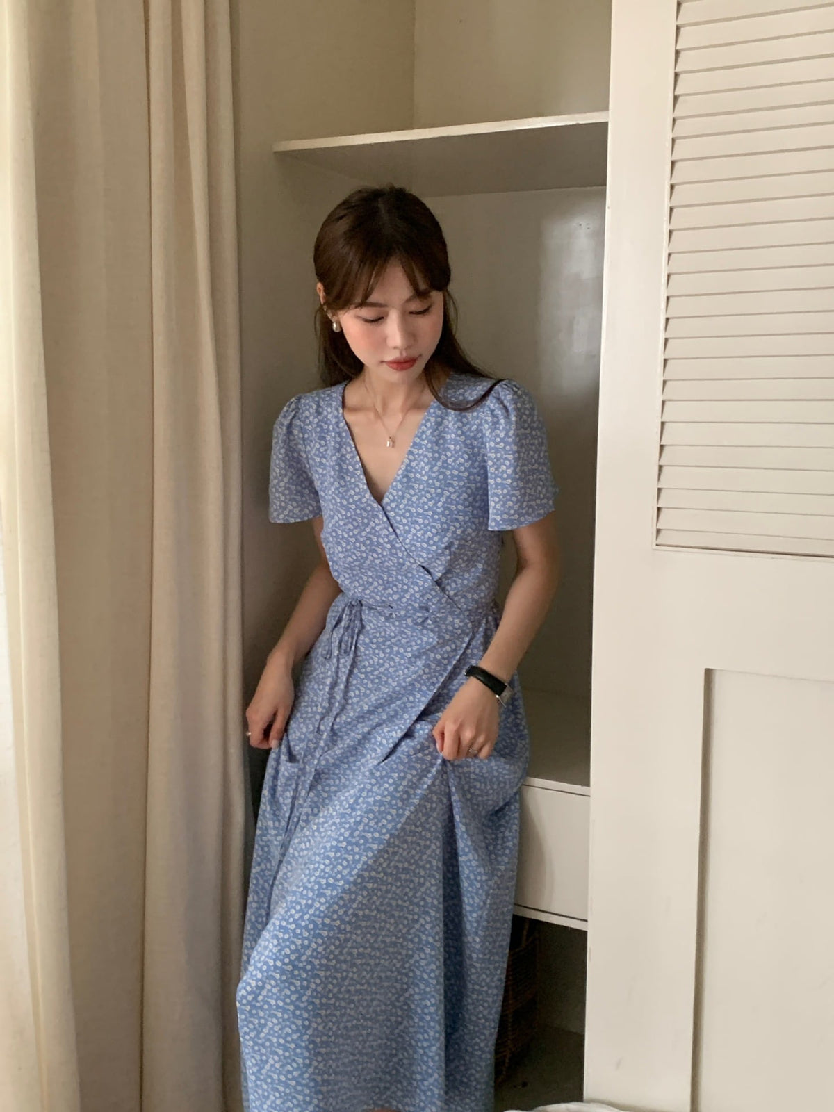 【dress】花柄ワンピース　M24897