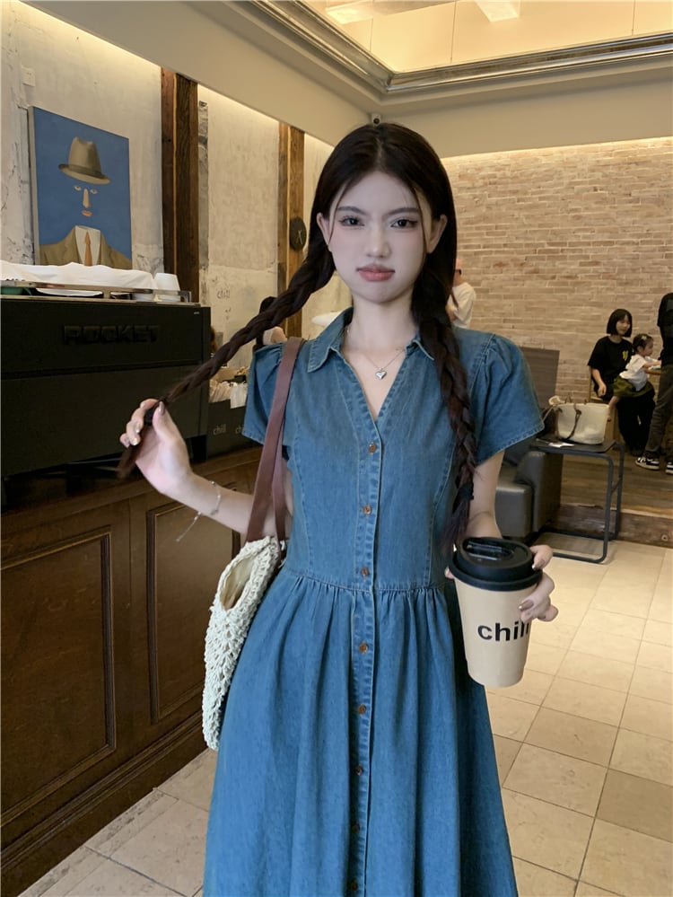【dress】デニムワンピース　M24032