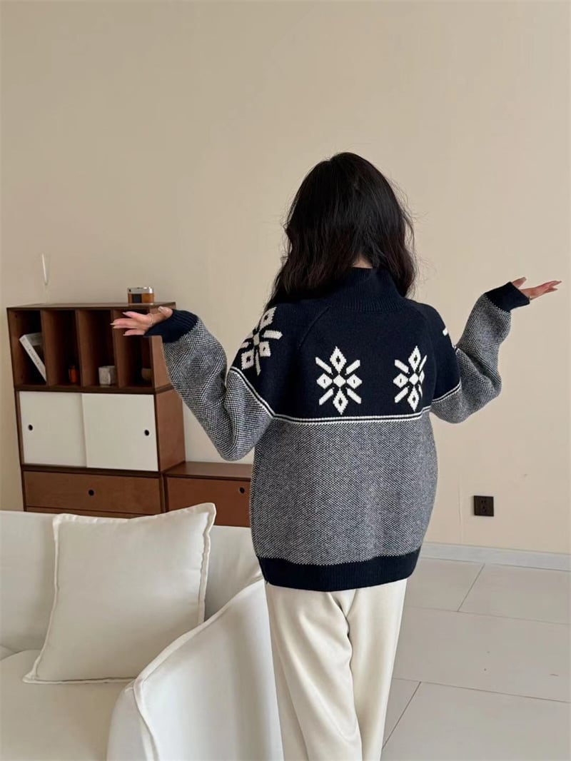 【outer】ジャカードニットカーデ　M29009