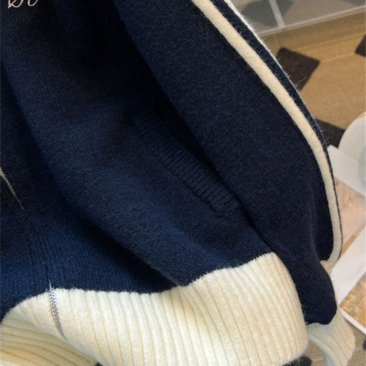 【outer】ファスナーニットカーデ　M26418