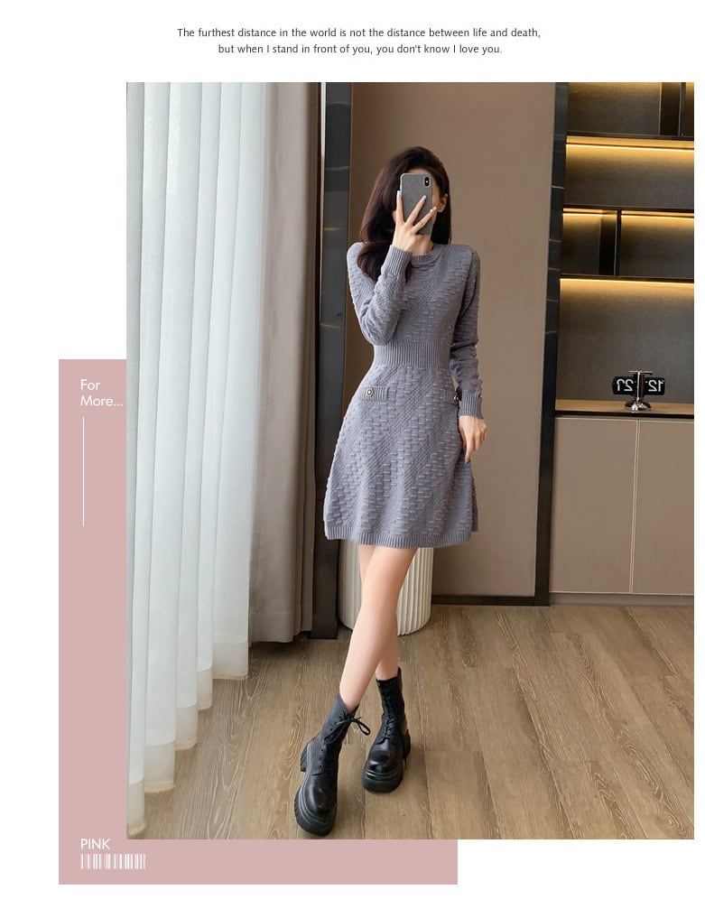 【dress】ニットワンピース　M25485