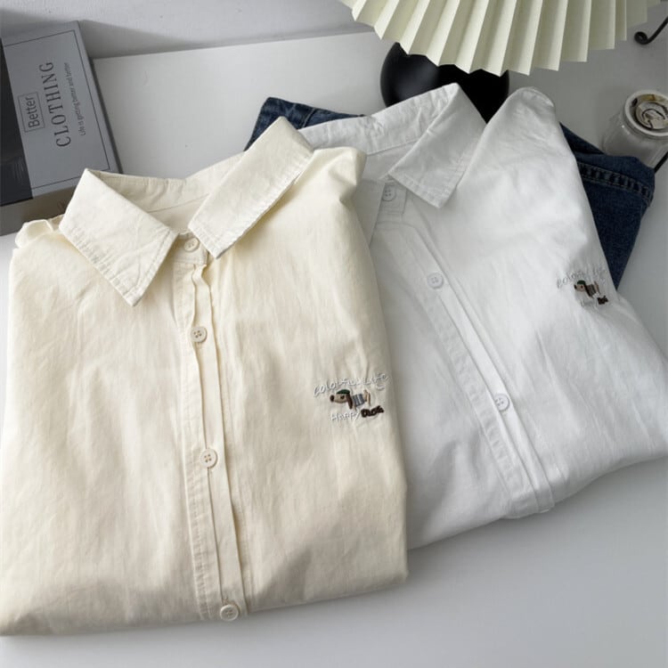 【tops】刺繍シャツ　M29908