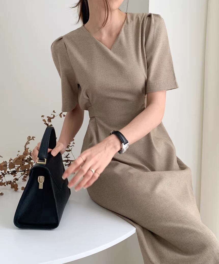 【dress】半袖ゆったりワンピースF7472