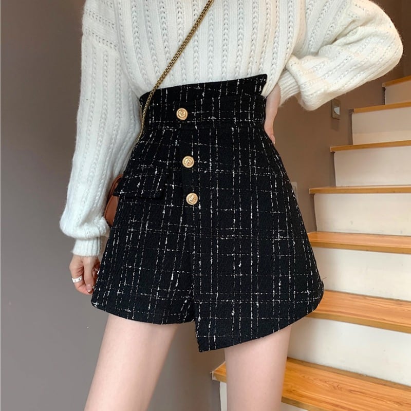 【bottoms】今季マストバイ!気質満点レトロスウィートデザイン不規則ショートパンツ G5127