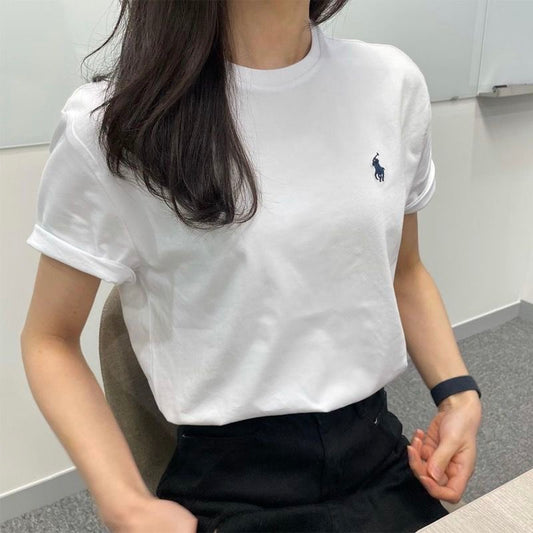 【tops】3色ラウンドネックＴシャツF7628