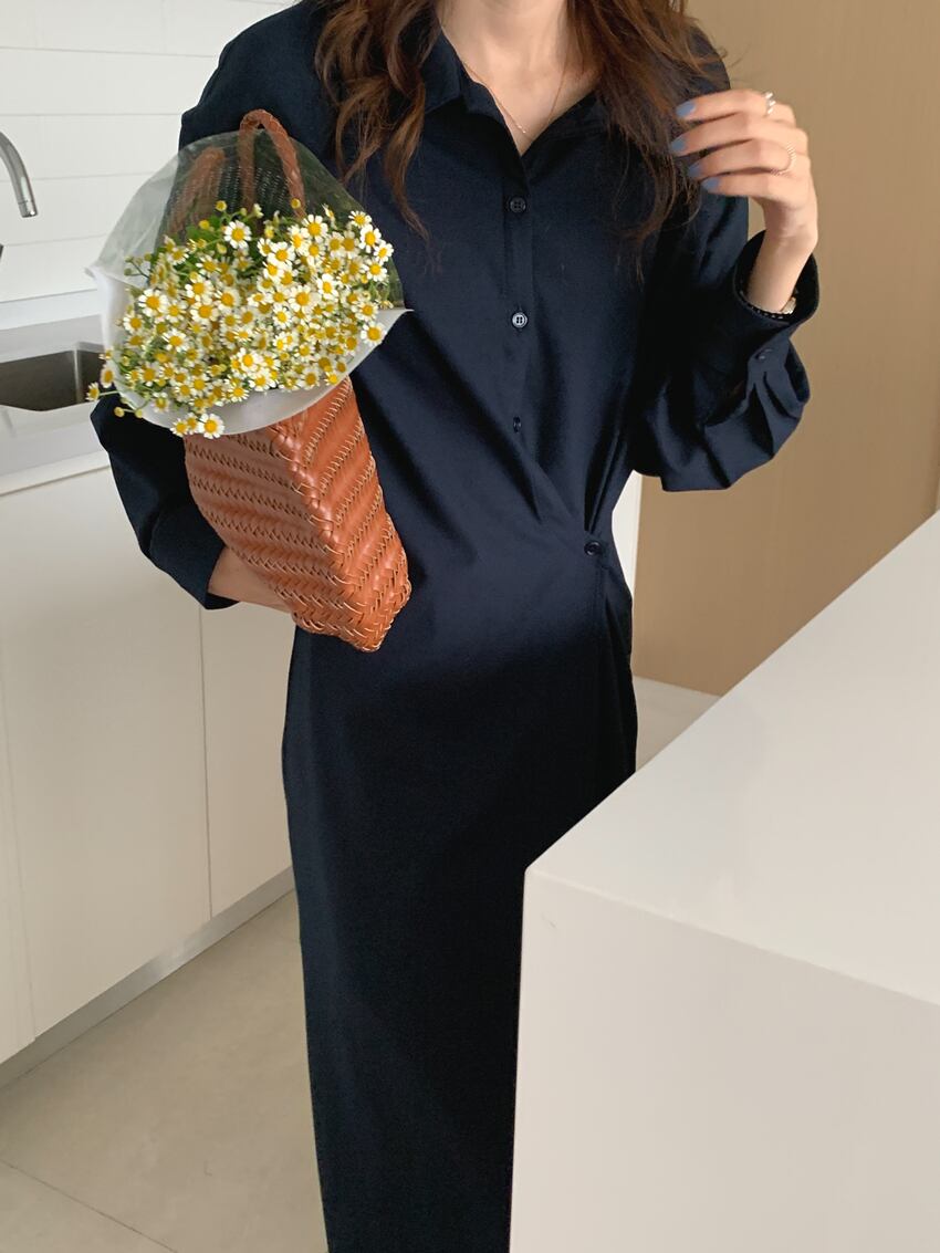 【dress】シャツワンピース　M18666