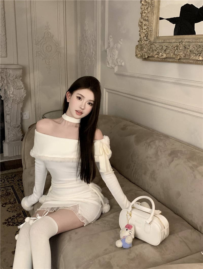【dress】オフショルダーワンピース　M28460